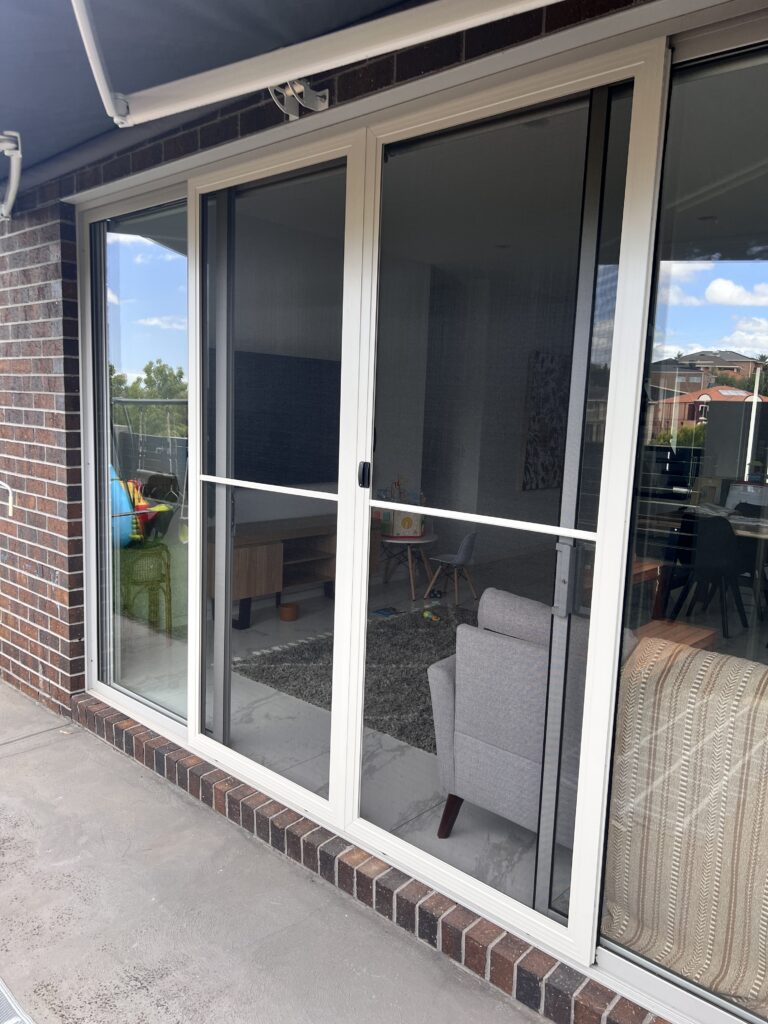 Double Sliding Dura Mesh Screen Door