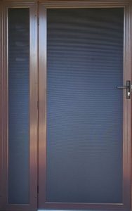 Privacy one way mesh screen door